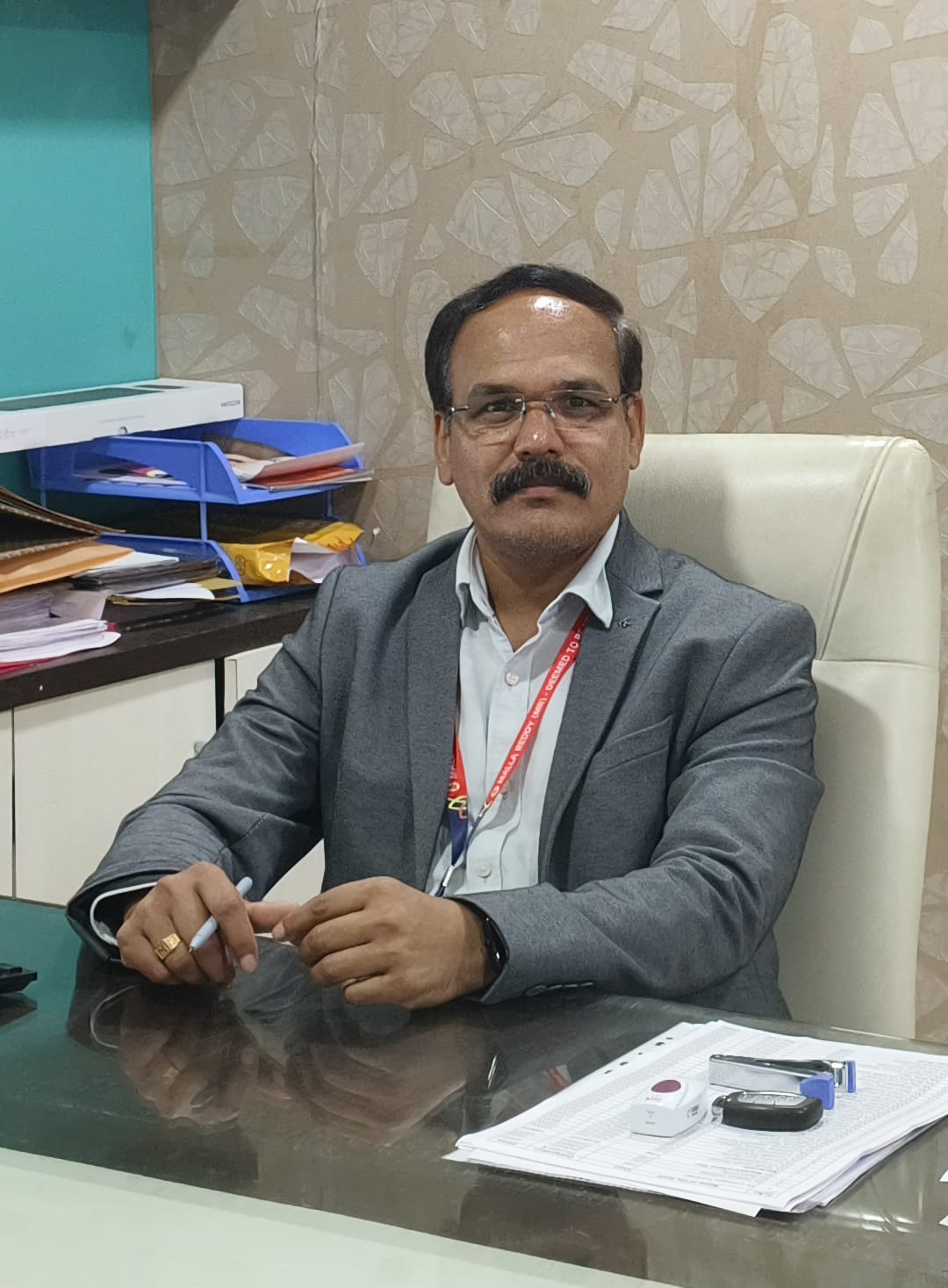 Portrait of Prof. Mandala Sreenivas, Registrar
