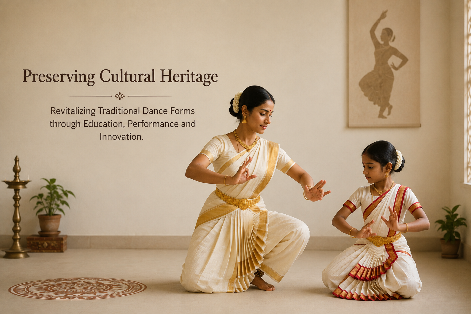 Preserving Cultural Heritage Revitalizing Traditional Dance Forms through Education, Performance and Innovation.