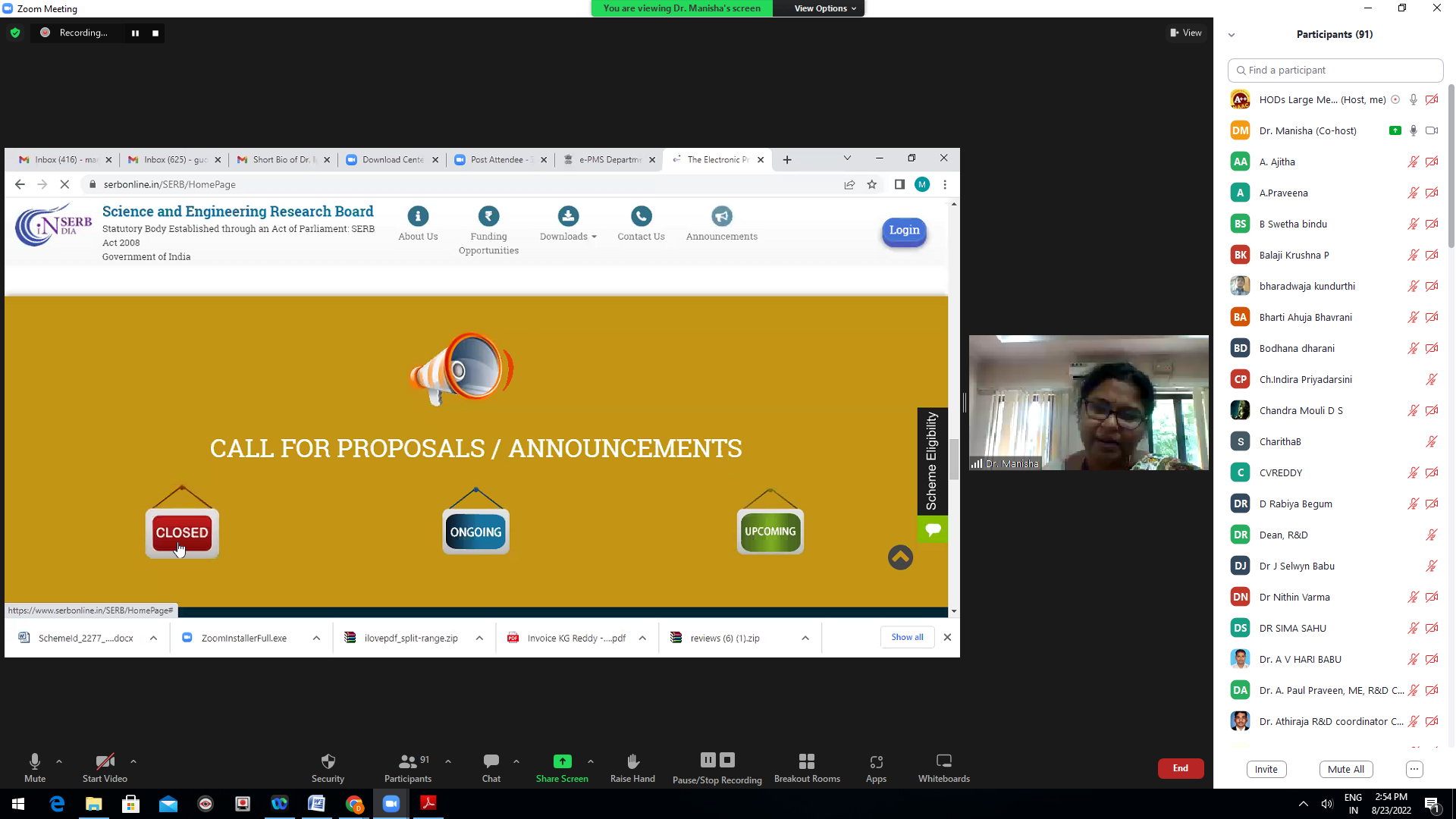 Event Presentation